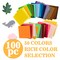 100PCS Colored Felt Sheets - 3.7 x 3.7 inches & 1mm Thick Non-Woven Fabric for DIY Craft Fabric, Cutting, Sewing, Shaping Suitable for Craft, Home Decoration